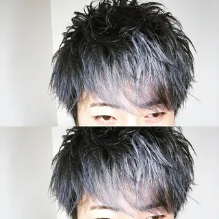 ショート カラー メンズ メンズヘア特化 崎田 成人のヘアスタイル