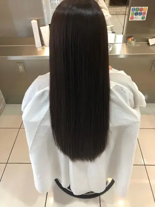 ロング 美髪矯正・レイヤー 倉友哉のヘアスタイル