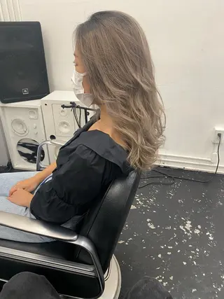 ロング カラー パーマ ヘアアレンジ メンズ ブリーチ ハイトーン 特化🌈フジタハルキのヘアスタイル