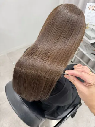 セミロング カラー 縮毛矯正×髪質改善 店長　DAITOのヘアスタイル