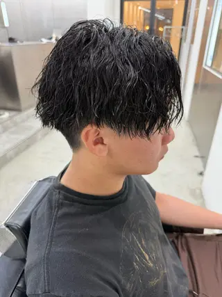 ショート カラー パーマ ヘアアレンジ メンズ 亀井隆汰/メンズ専門 パーマ特化美容師のヘアスタイル