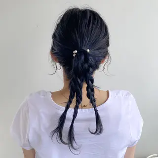 セミロング カラー 中屋恵美🎨 Designカラーのヘアスタイル