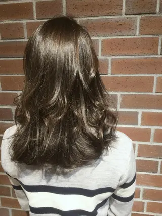 ミディアム セミロング ロング カラー カラー/髪質改善スペ シャリスト宮本　伸一のヘアスタイル