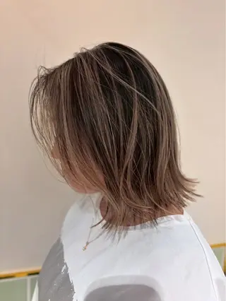 ミディアム カラー 盛れる艶カラー× レイヤーカット/咲来のヘアスタイル