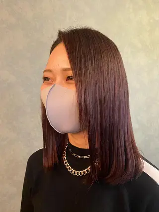 ミディアム 立野 希沙のヘアスタイル