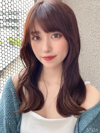 ミディアム カラー Lond  mare 🦋ayana🦋のヘアスタイル