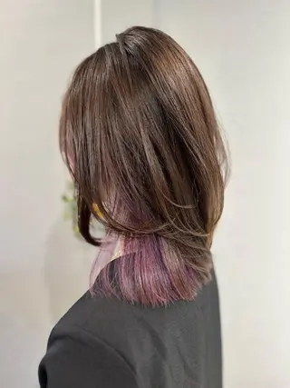 ミディアム カラー K Harukaのヘアスタイル