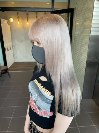 ロング カラー Hardy ショータのヘアスタイル