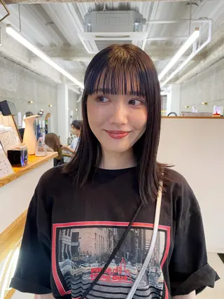 セミロング 八谷 将平のヘアスタイル