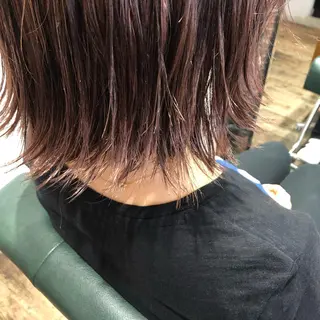 ミディアム カラー mayu ○のヘアスタイル