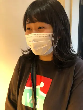 セミロング カラー NOUN所属・eri kinjoのヘアスタイル