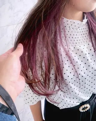 ロング カラー なかの たくみのヘアスタイル