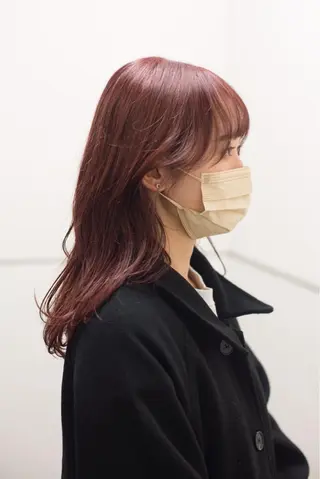 セミロング カラー 千葉 慎也のヘアスタイル