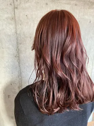 セミロング カラー ヘアアレンジ ❤️カラー得意 🧡松浦睦樹❤️のヘアスタイル