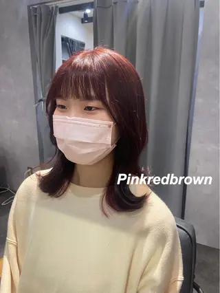 セミロング カラー プルエクステ/インナ ーカラー🦊はるなのヘアスタイル