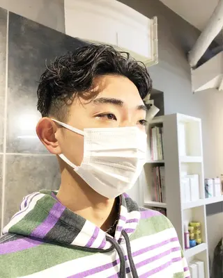 パーマ ヘアアレンジ メンズ メンズ特化✂️栗原 侑也のヘアスタイル