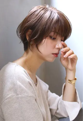 ショート カラー marfe天王寺 髪質改善/メンズのヘアスタイル