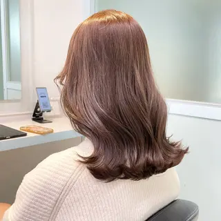 ミディアム カラー 【美髪矯正/絹髪】 🎀hinano🎀のヘアスタイル