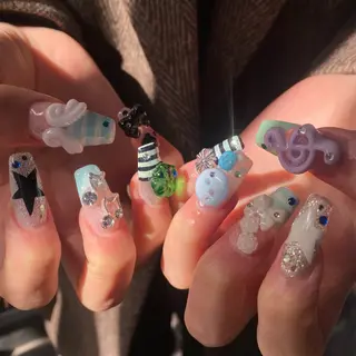 ネイル nano/きもかわ nail🐬🫧のネイルデザイン