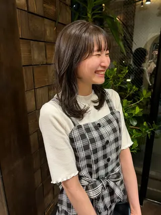 ミディアム MINXginza タイラミユネのヘアスタイル