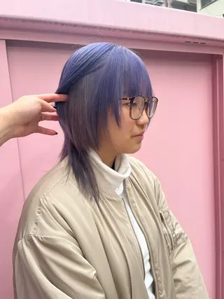 カラー ヘアアレンジ 🩶【推しハイトーン 】yuzu🩶のヘアスタイル