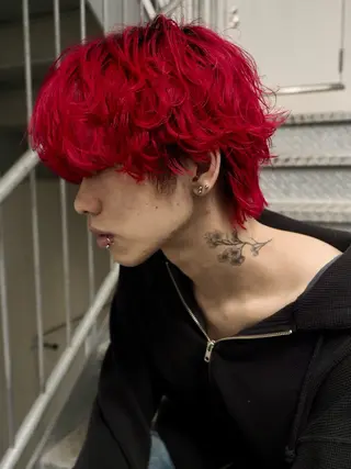 ミディアム カラー メンズ メンズ特化❤️‍🔥 パーマ職人江口佳乃のヘアスタイル