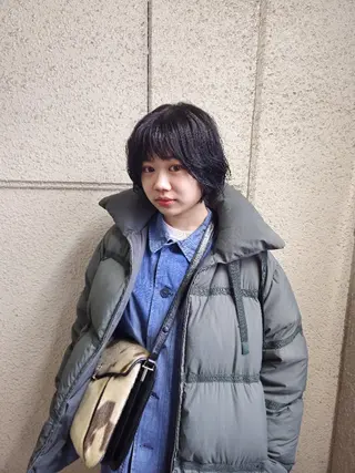 ミディアム カラー OMA　 カタギシのヘアスタイル