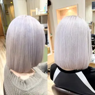ミディアム カラー 🌈派手髪ハイトーン 🌈鈴木亮太🌈のヘアスタイル