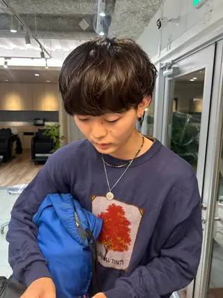 パーマ メンズ 🪄あべいくみ レイヤー、メンズ🌙のヘアスタイル