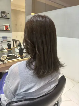 ミディアム オリーブ カラー✨有坂映哉のヘアスタイル