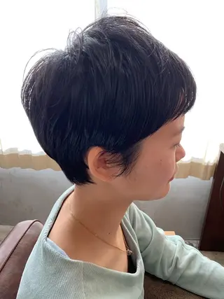 ショート カラー 落合 優樹のヘアスタイル