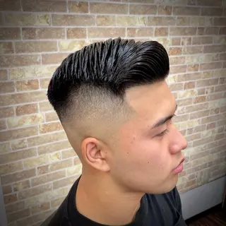 パーマ メンズ 高野浩平/フェード ツイストスパイラルのヘアスタイル