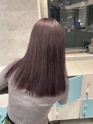 セミロング ♡似合わせハイトーン ♡maiのヘアスタイル