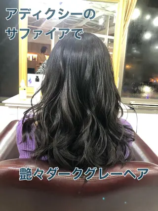 ミディアム カラー Soleria 田中慎一のヘアスタイル