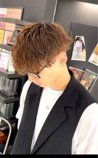 パーマ メンズ 長町/酸性ストレート /曲がる縮毛矯正のヘアスタイル