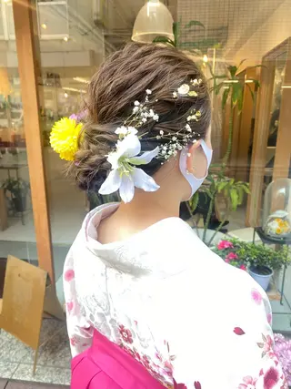 ヘアアレンジ 安永 涼のヘアスタイル