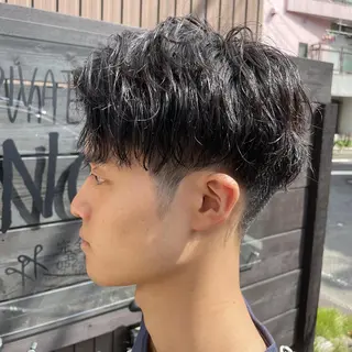 ショート パーマ メンズ パーマPrivate SalonNoa名駅のヘアスタイル