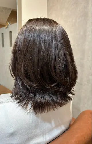 ミディアム 木林 真也のヘアスタイル