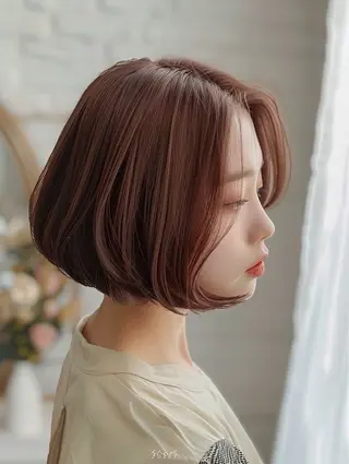 ショート ブリーチ無しカラー/ 美髪改善💠てんゆうのヘアスタイル