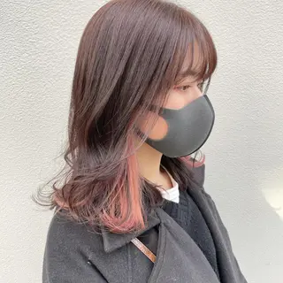 ミディアム カラー 嶋佐 昌大 シマサマオのヘアスタイル