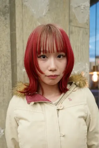 ミディアム レイヤーカット/艶髪 /ストレート/リクトのヘアスタイル