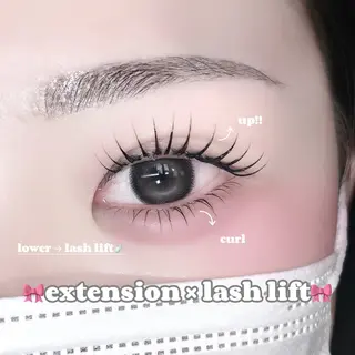 マツエク・マツパ 🩶LED＆ダブル フラットRAN🪽のマツエク・マツパデザイン