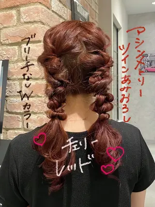 ロング カラー あなたの【可愛い】 育てます🎀emiのヘアスタイル