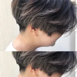 ショート カラー ツキノキ ミナのヘアスタイル