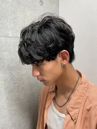 カラー メンズ メンズモテパーマ💙 fuwaのヘアスタイル