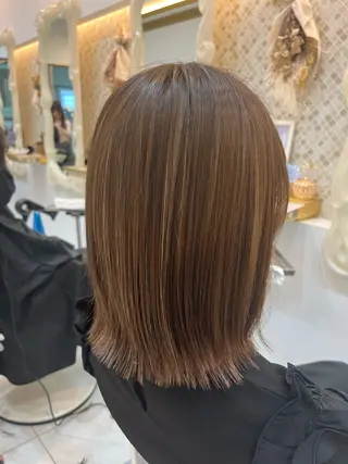 ミディアム 艶髪/透明感/ 三宅晴香のヘアスタイル