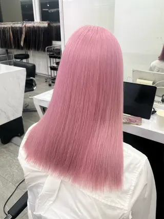 ロング カラー 渋谷🎨ブリーチ特化 ×エクステ🎨レンのヘアスタイル