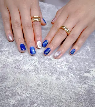 ショート めぐみのネイルサロン スタッフ練習のネイルデザイン