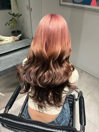 ロング 🎀ゆな🎀ブリーチ /ショートウルフのヘアスタイル