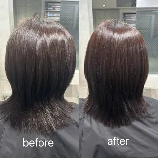 ミディアム デザインカラー みさのヘアスタイル